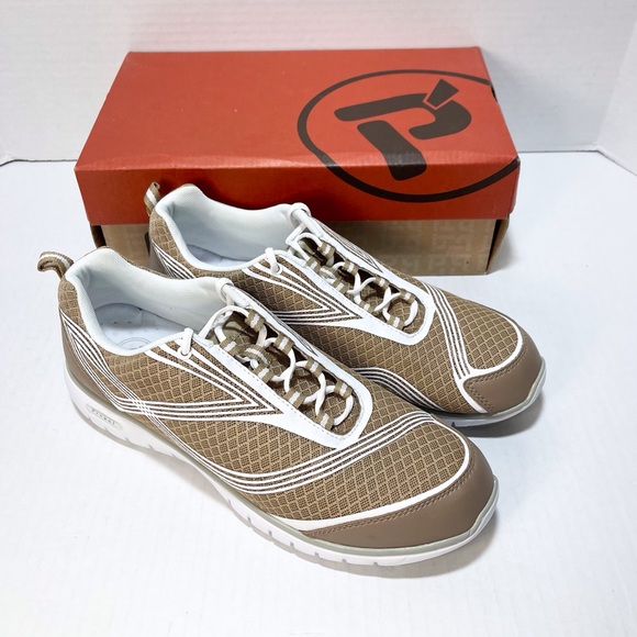 NEW Propet Women’s TravelLite Walking Sneakers Taupe Size 12 M (W3247) - Picture 5 of 15